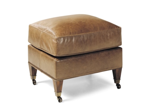 Transitional Reserve Chair Ottoman with Casters