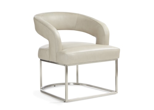Contemporary Bellini Chair with Metal Base