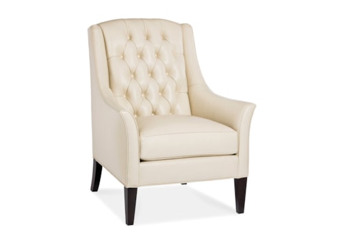 Traditional Accent Chair with Tufted Back