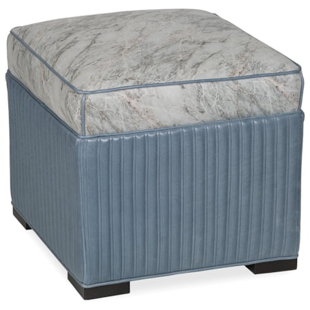 Abbey Ottoman with Border/Channel Quilting