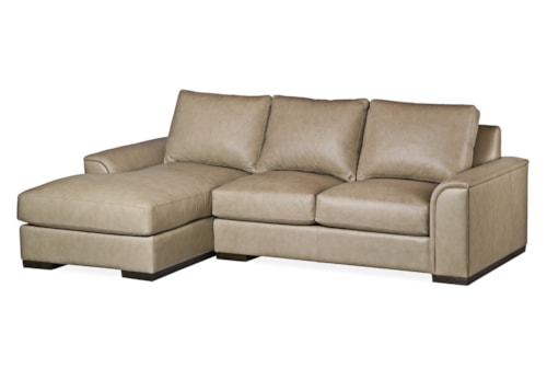Transitional Milan Loveseat Sectional