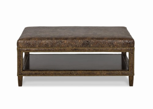 Transitional Cocktail Ottoman