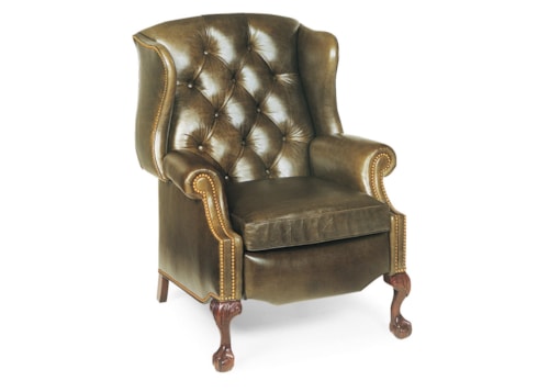 Traditional Sterling Tufted Wing Back Recliner