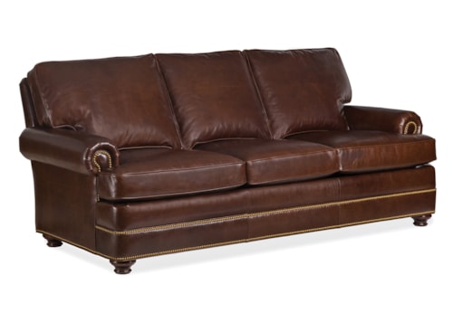 Traditional Sofa with Rolled Arm