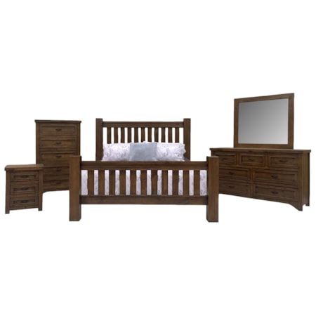 Montana Merle Queen Bed