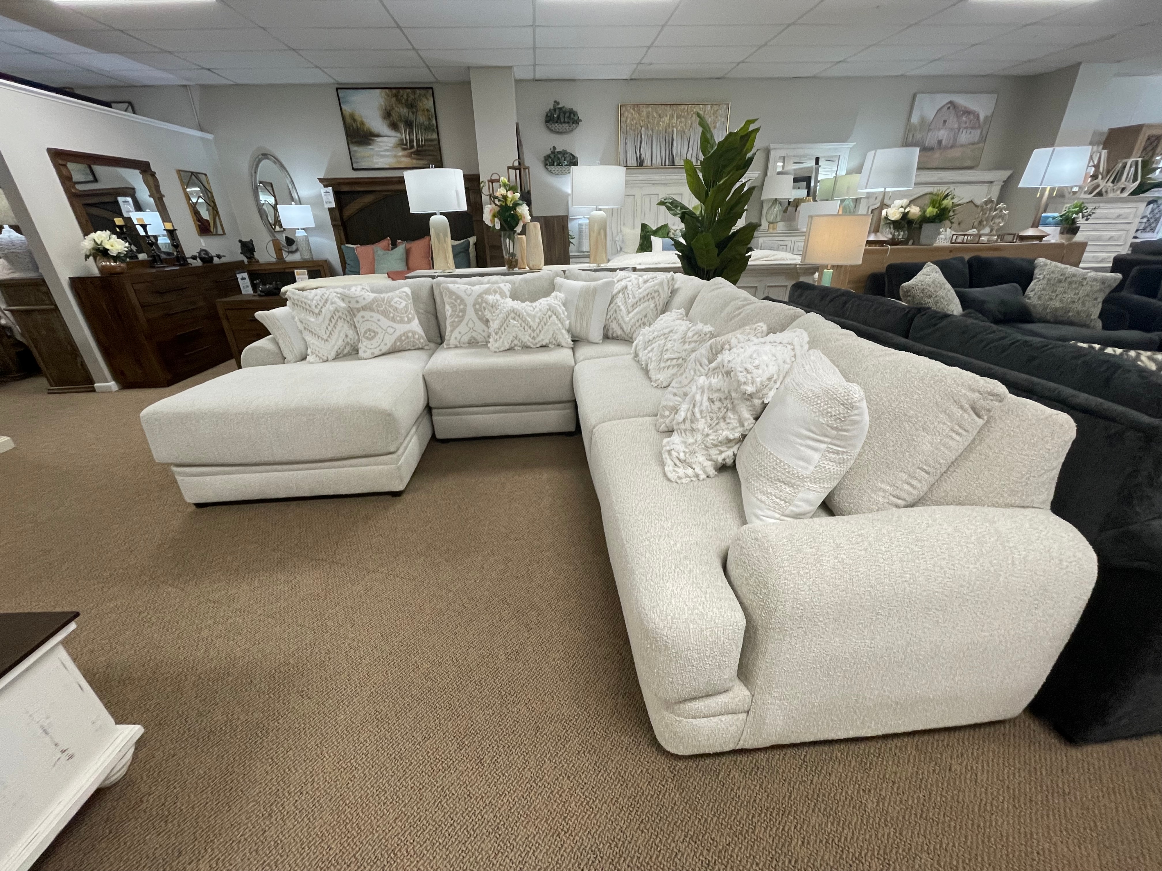 Hailey-Ecru Sectional Sofa