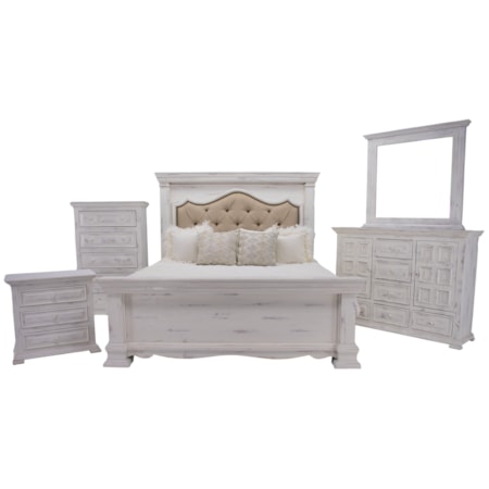 Chalet Queen Dresser Mirror & Nightstand