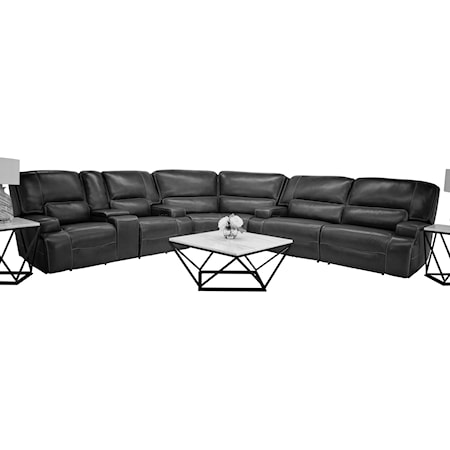 Josie Charcoal Sectional