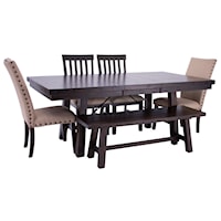 Ivy Dining Table, Chairs & Bench