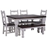 Vintage MANSION Mansion Dining Table, 4 Chairs & Bench