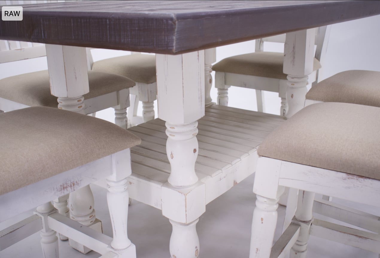 Vintage Martha Martha Pub Table & 6 Stools