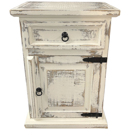 Mansion Jes White Nightstand