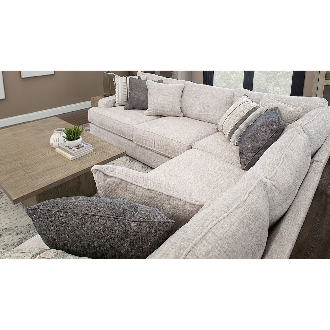 Dallas Sofa Company Parker Parker 3 Piece Sectional