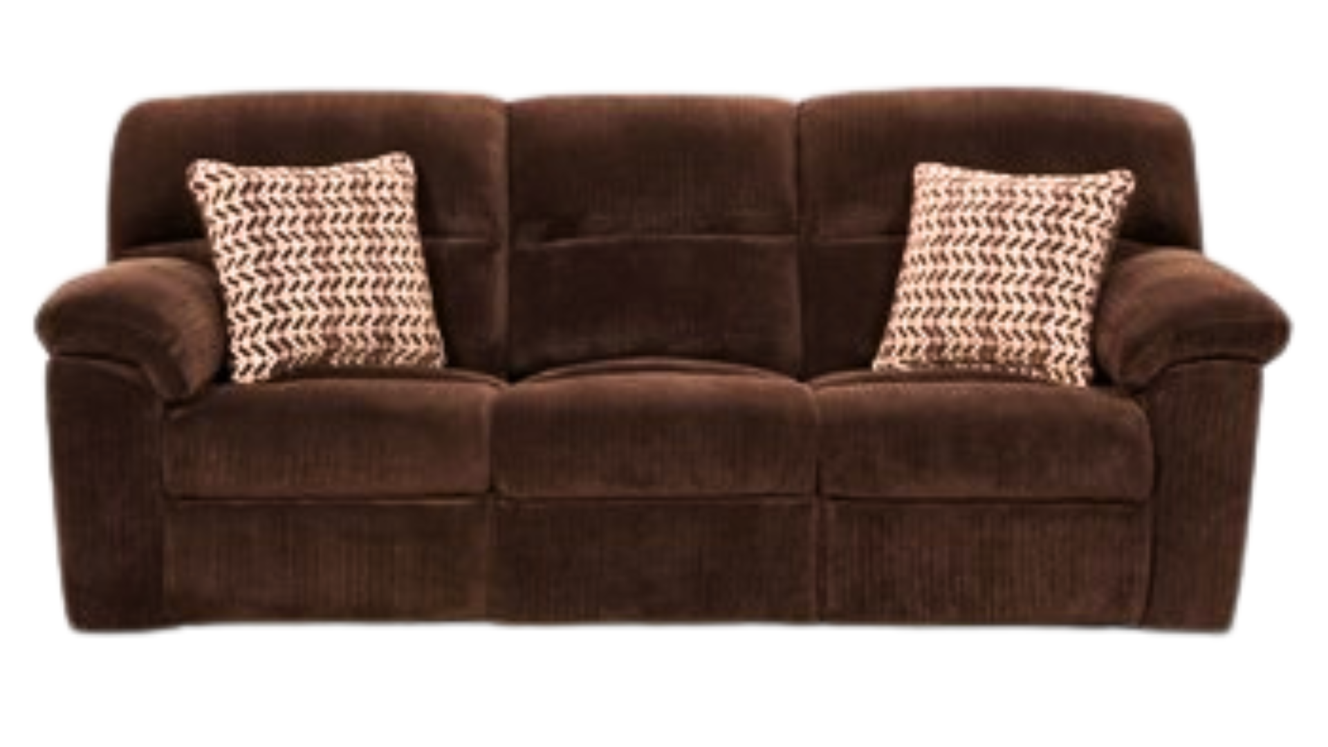 Chevron Mink Reclining Sofa