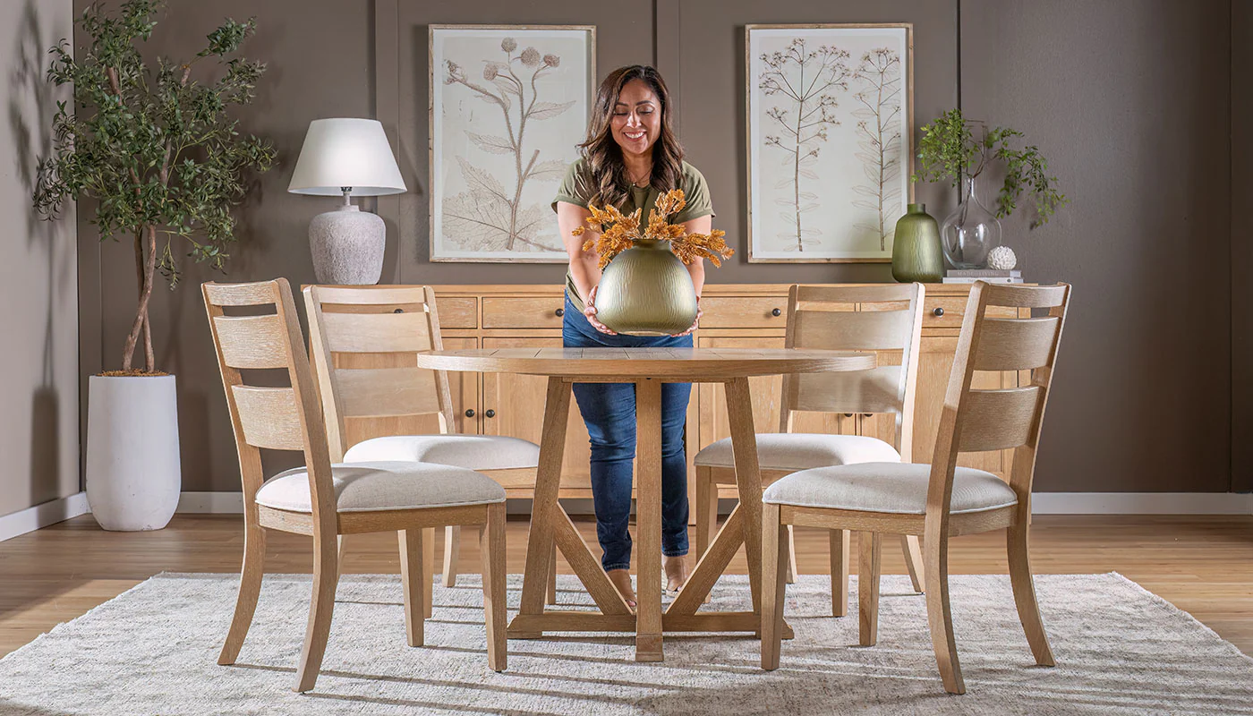 JB Home Talia Talia 4-Chair Dining Set