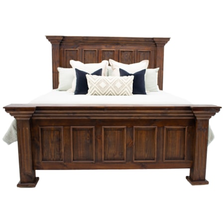 Chalet Walnut Panel Queen Bed