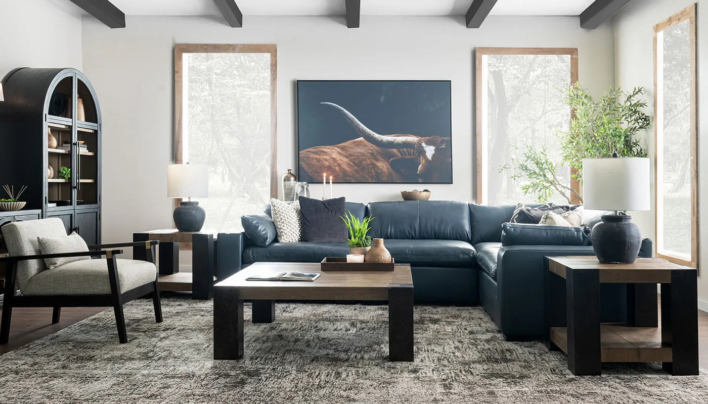 City Limits II Leather Sectional