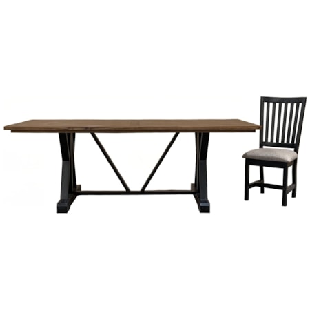 Airline Dining Table & 4 Chairs