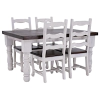 Mansion Dining Table & 4 Chairs