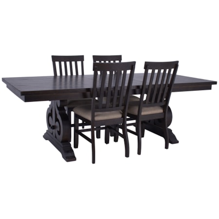 Mabel Dining Table & 4 Chairs