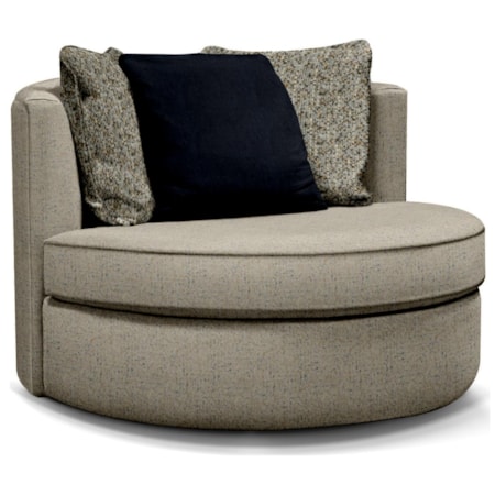 Swivel Barrel Chair