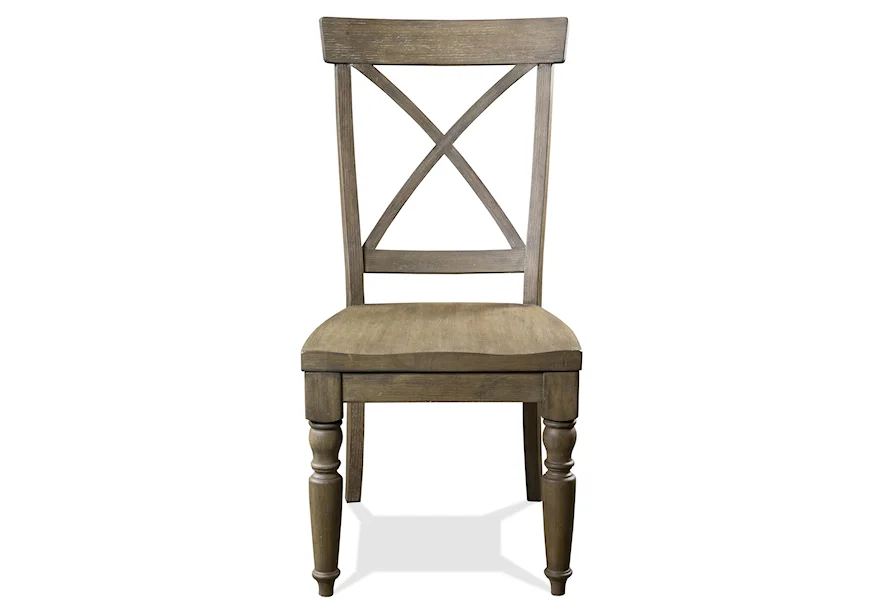 Mix and Match X-back Side Chair by Riverside Furniture at Morris Home