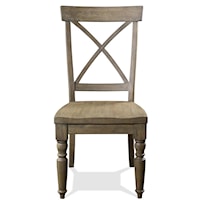 Rustic X-back Side Chair