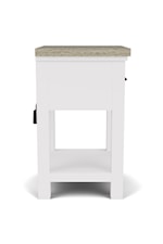 Riverside Furniture Cora Cottage-Style Cocktail Table with Casters