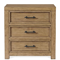 Rustic Contemporary 3-Drawer Nightstand
