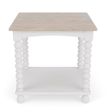 Rect Spindle End Table