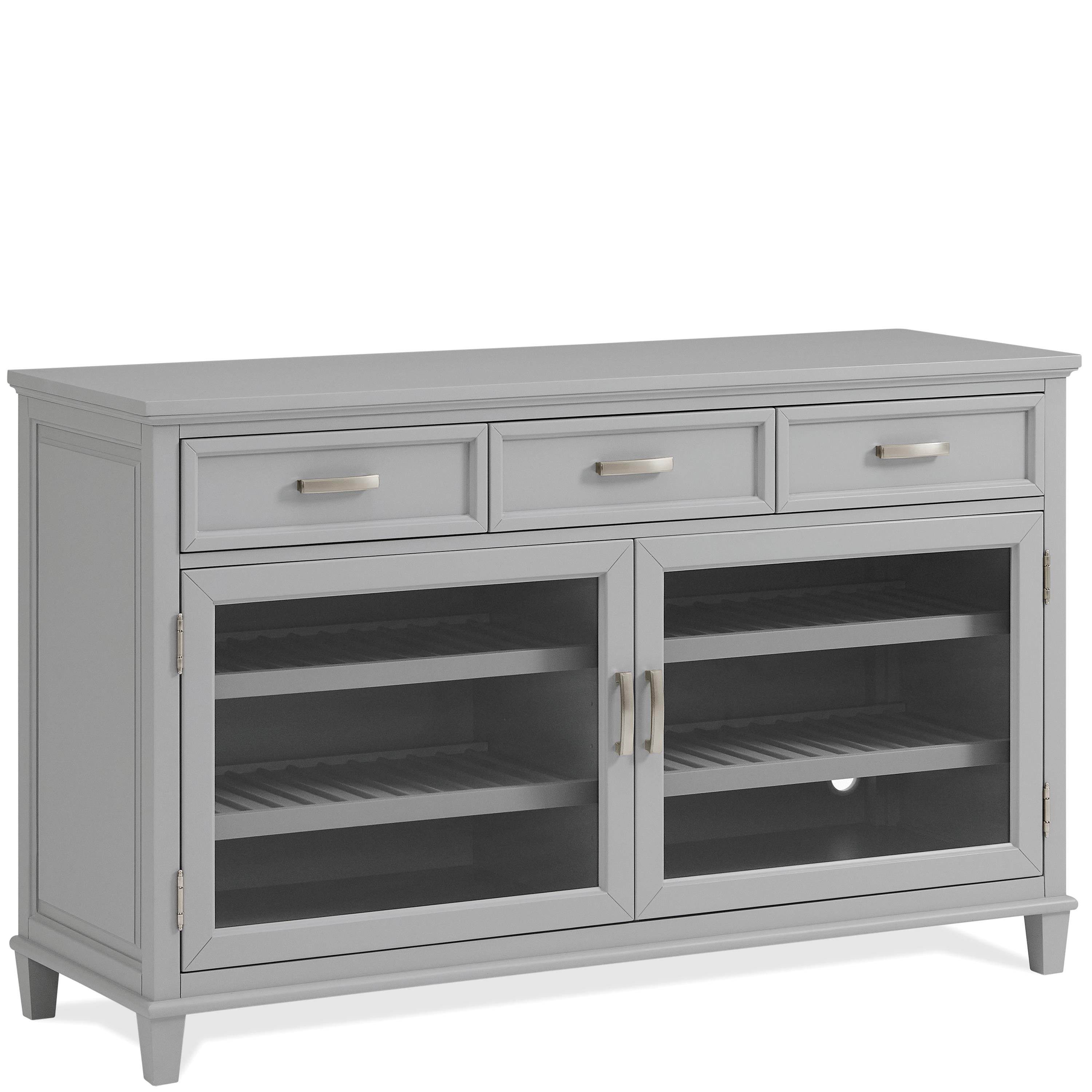 Riverside Furniture Osborne 12056 Modern Farmhouse Server with Wine