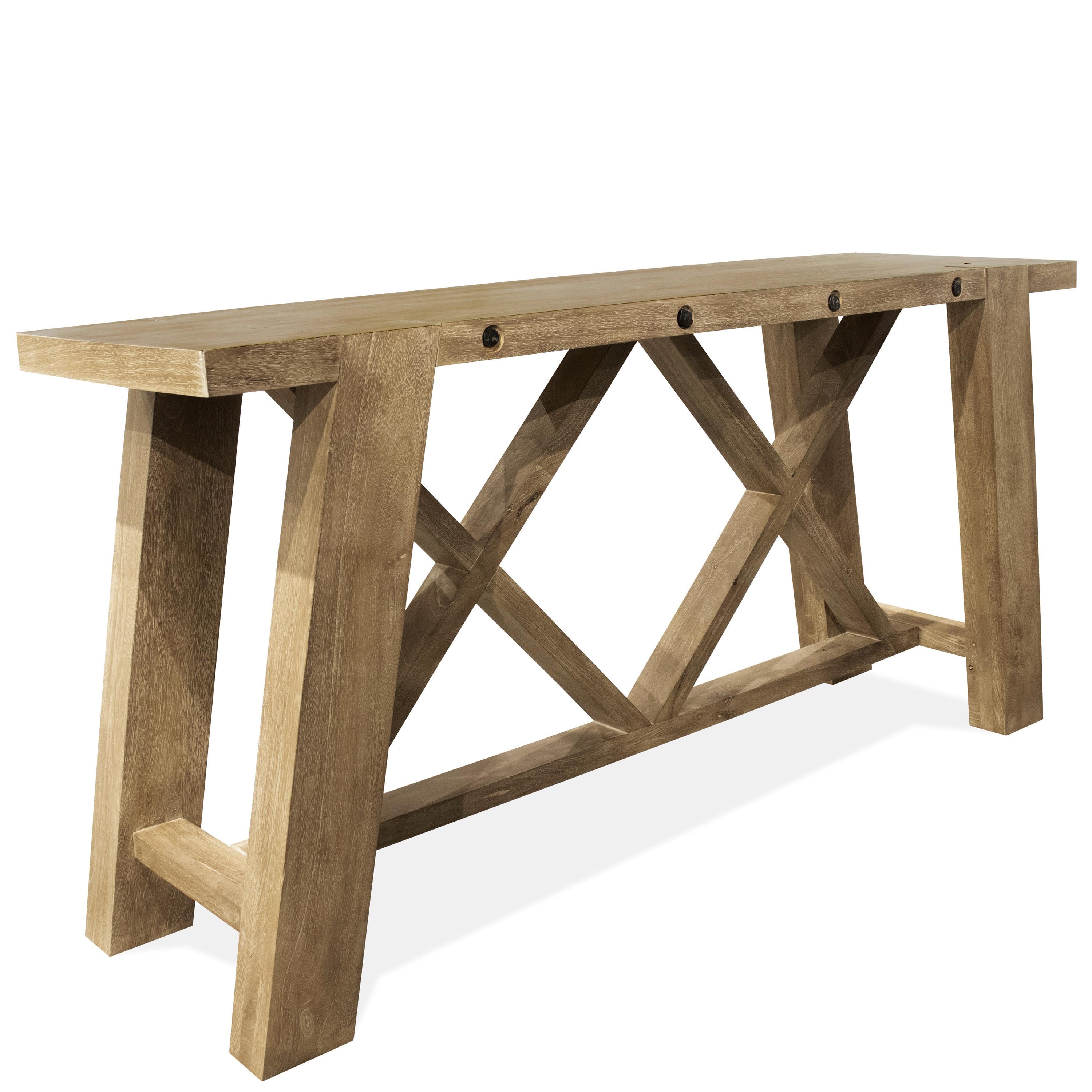 Riverside Furniture Gavin 83215 Rustic Console Table Esprit Decor
