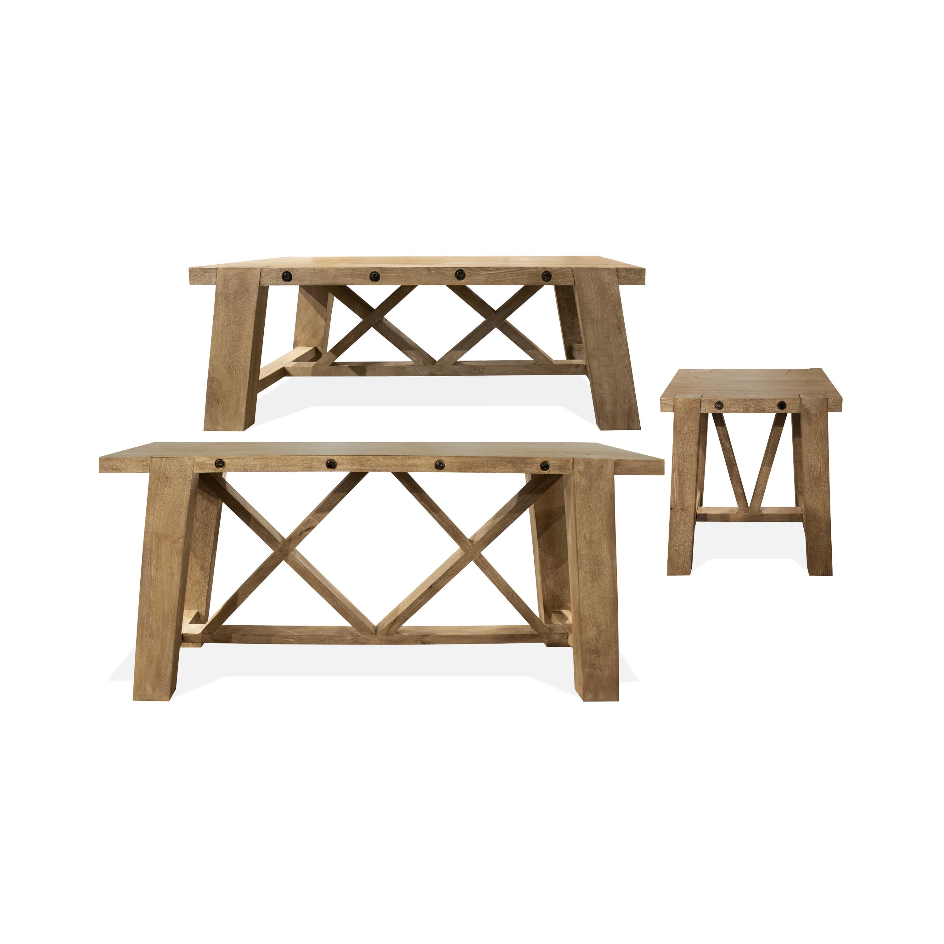 Riverside Furniture Gavin 83215 Rustic Console Table Esprit Decor