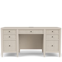 Coastal Executive Desk with USB Ports