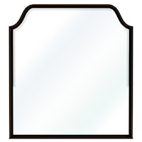 Contemporary Arched Dresser Mirror with Beveled-Edge