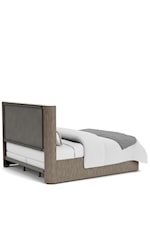 Riverside Furniture SARIEL Contemporary Queen Platform Bed with Upholstered Headboard