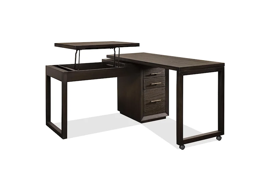 Prelude Swivel Lift-top L-desk by Riverside Furniture at Darvin Furniture