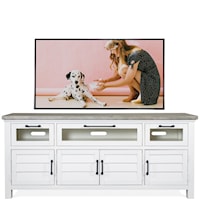 Cottage-Style Entertainment Console with Adjustable Shelf
