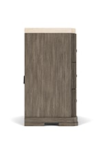 Riverside Furniture SARIEL Contemporary 3-Drawer Nightstand with Stone Top