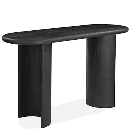 Contemporary Sofa Table with C-Shaped Legs
