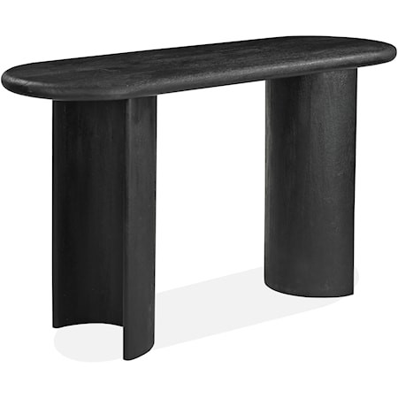 Contemporary Sofa Table with C-Shaped Legs