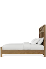 Riverside Furniture Bozeman Rustic Contemporary Upholstered King Panel Bed