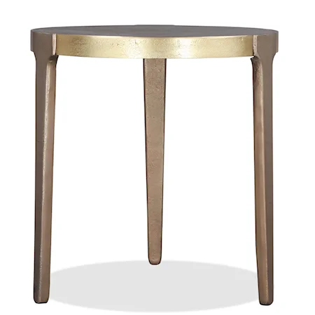 Contemporary Round End Table