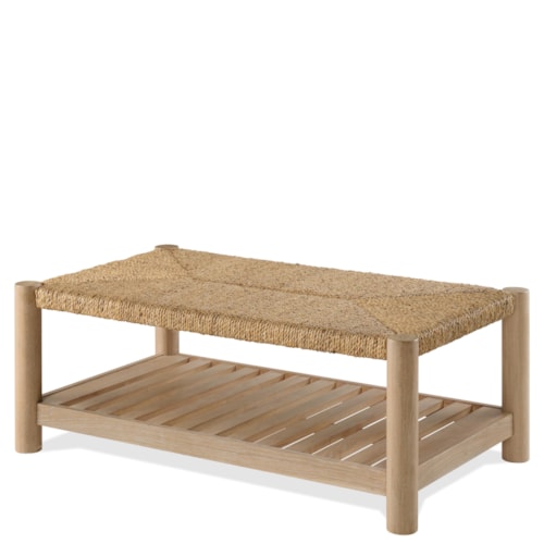 Cottage Woven Rectangle Cocktail Table