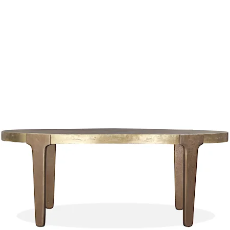 Contemporary Oval Cocktail Table