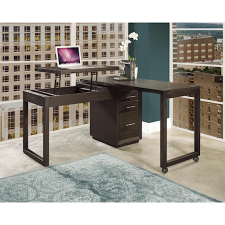 Swivel Lift-top L-desk