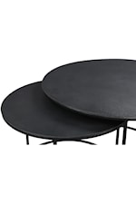Riverside Furniture Declan Contemporary Round Nesting Cocktail Table