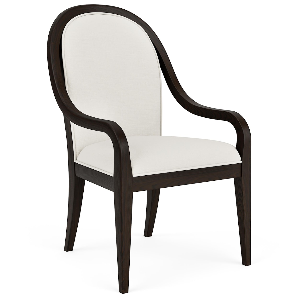 Riverside Furniture Lydia Curved Upholstered Arm Chair