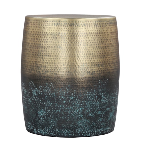 Contemporary Drum End Table