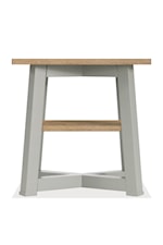 Riverside Furniture Beaufort Farmhouse Small Cocktail Table with X-Base Design